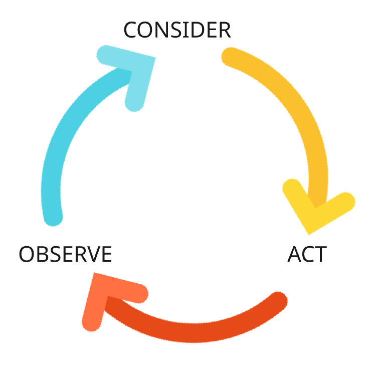 Observe, Consider, Act